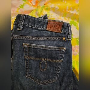 Lucky Brand Lola Boot Dark Denim Jean Size 14 32